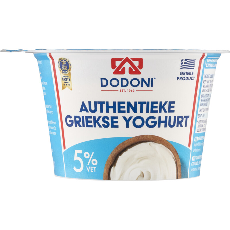 Een afbeelding van Dodoni Griekse yoghurt 5% vet