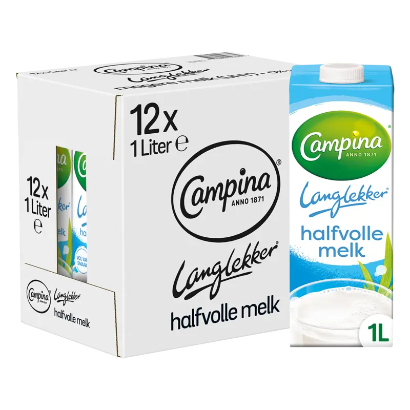 Langlekker halfvolle melk 12-pack