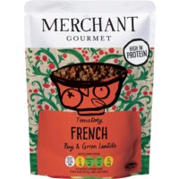 Een afbeelding van Merchant Gourmet Tomatoey French puy & green lentils