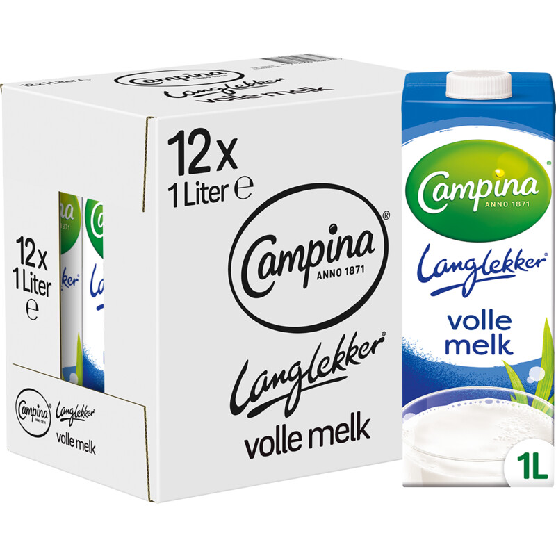 Een afbeelding van Campina Langlekker volle melk