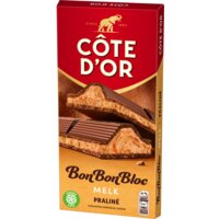 Een afbeelding van Côte d'Or BonBonBloc chocoladereep praliné melk