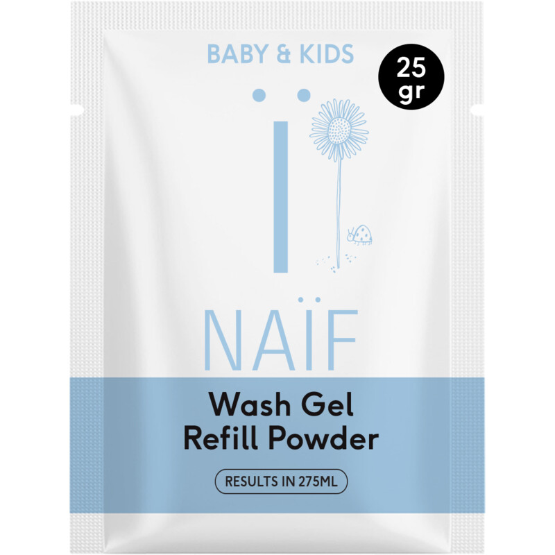 Een afbeelding van Naïf Baby & kids wash gel refill powder