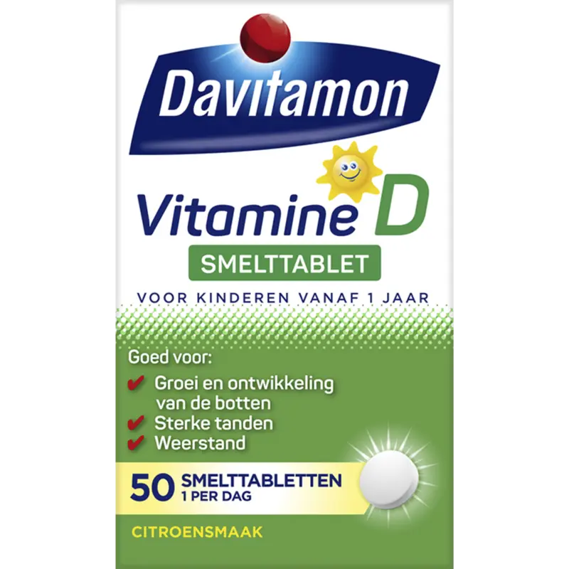 Vitamine D smelttabletten vanaf 1 jaar