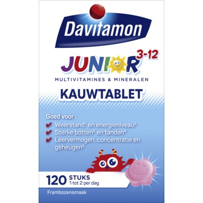 pdp-image-Davitamon Junior multivitamines framboos 3-12 jaar