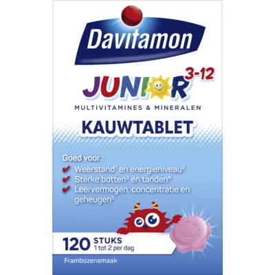 pdp-image-Davitamon Junior multivitamines framboos 3-12 jaar