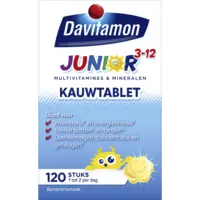 Davitamon Junior kauwtabletten banaan 3-12 jaar