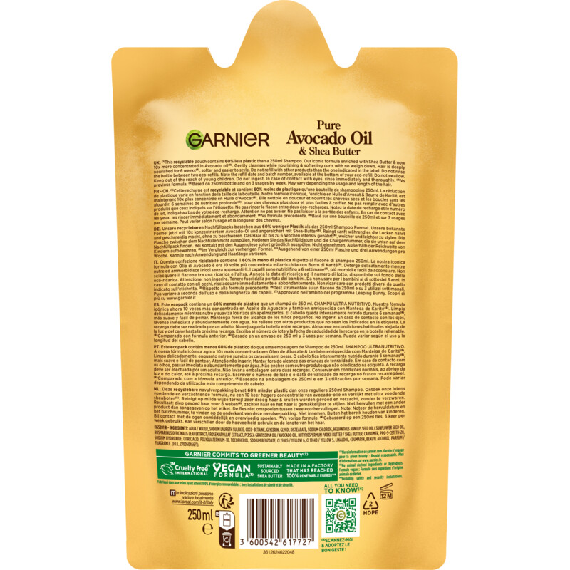 Een afbeelding van Loving Blends Avocado olie & shea boter shampoo refill