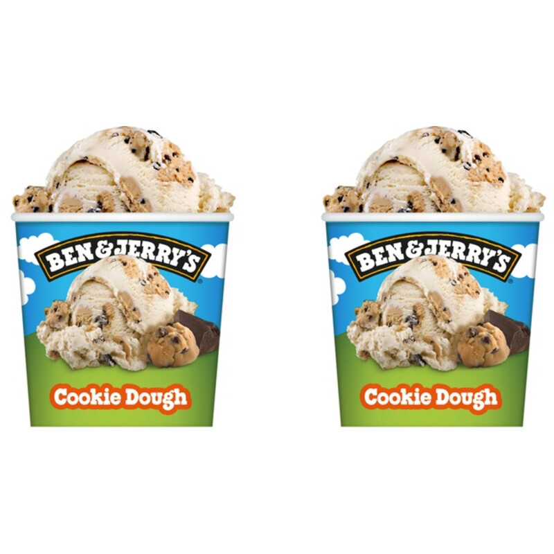 Een afbeelding van Ben & Jerry's Cookie Dough 2-pack