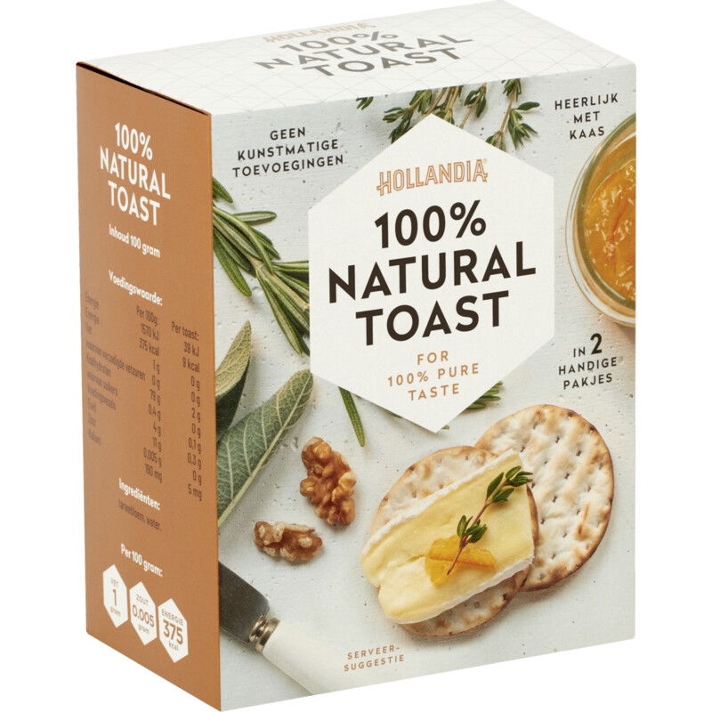 Een afbeelding van Hollandia 100% natural toast