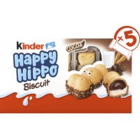 Een afbeelding van Kinder Happy hippo biscuit cacao