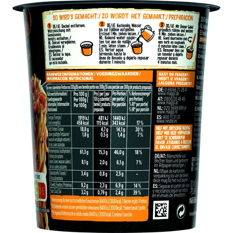 Een afbeelding van Maggi Saucy noodles sesame chicken