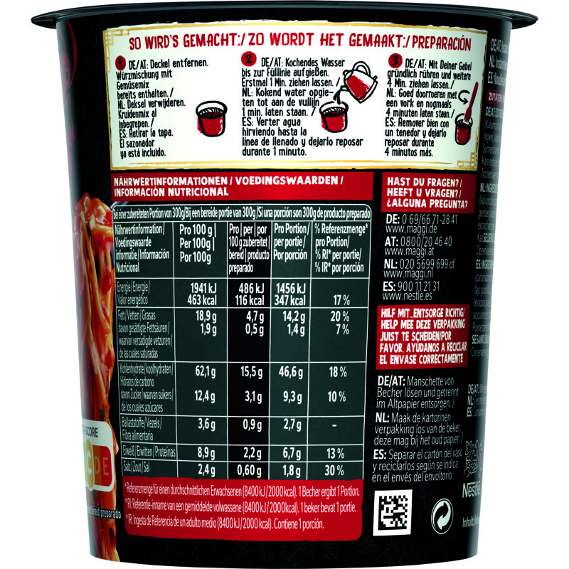 Een afbeelding van Maggi Saucy noodles sweet chilli