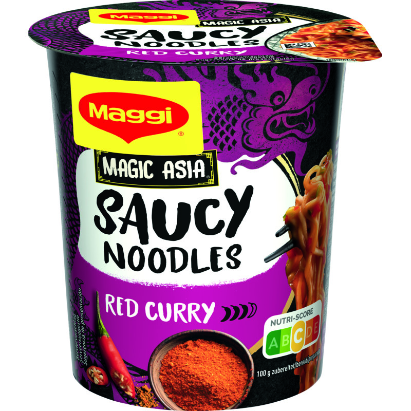 Een afbeelding van Maggi Saucy noodles red curry