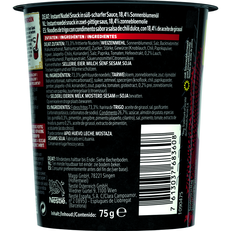 Een afbeelding van Maggi Saucy noodles sweet chilli