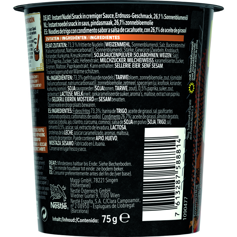 Een afbeelding van Maggi Saucy noodles peanut