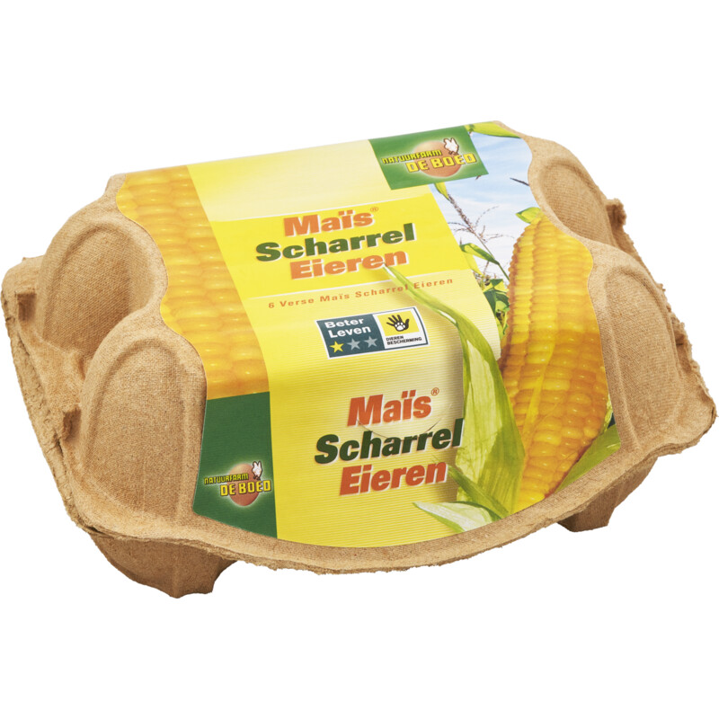 Een afbeelding van Natuurfarm de Boed Mais-scharreleieren M