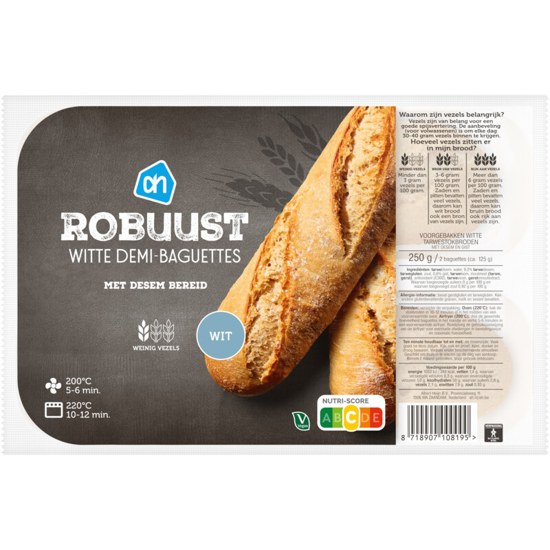 Een afbeelding van AH Robuust witte demi baguettes