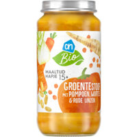 Een afbeelding van AH Biologisch Maaltijdhapje groentestoof pompoen 15+