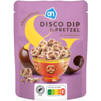 Een afbeelding van AH Chocobites disco dip & pretzel