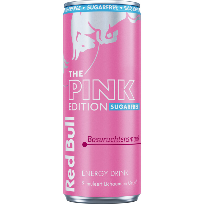 Een afbeelding van Red Bull Pink edition sugarfree bosvruchtensmaak