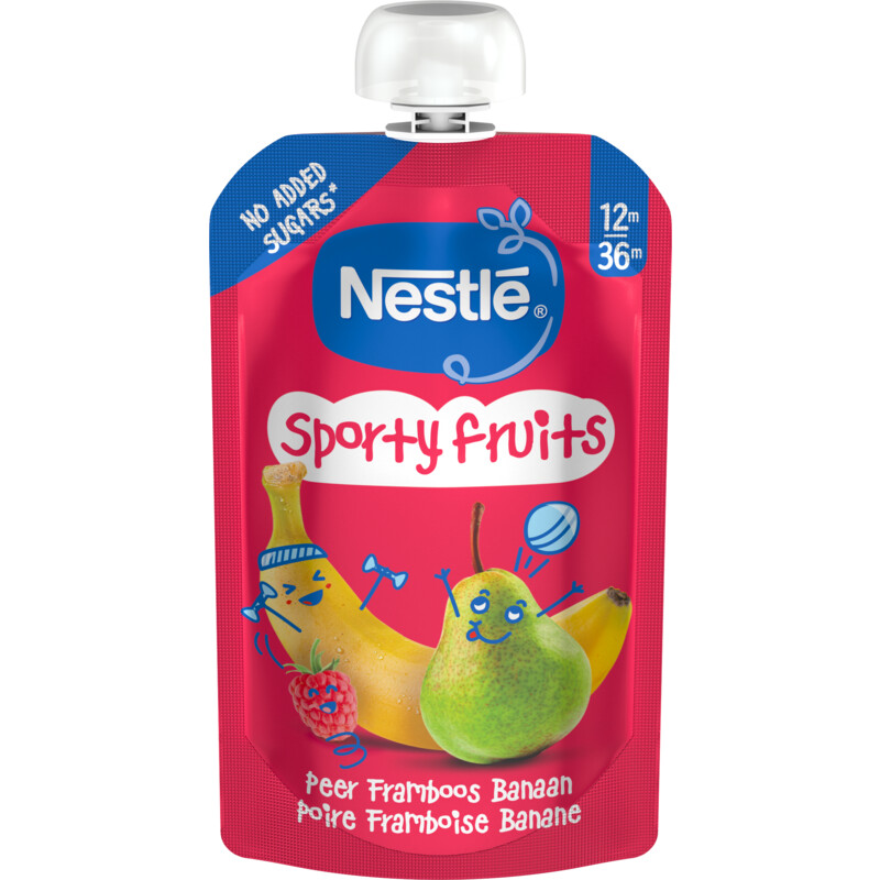 Een afbeelding van Nestlé Sporty fruits knijpfruit 12m+