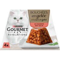 Een afbeelding van Gourmet Revelations stukjes in gelei met zalm