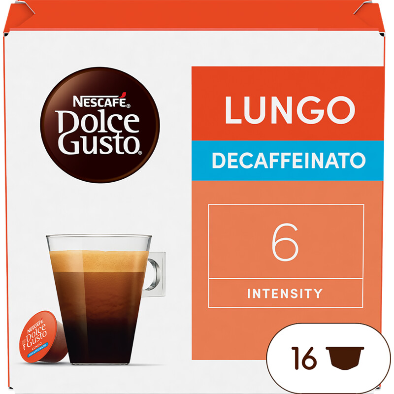 Een afbeelding van Nescafé Dolce Gusto Lungo decaffeinato capsules