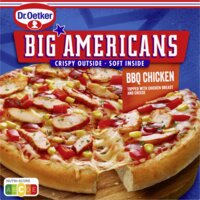 Een afbeelding van Dr. Oetker Big Americans pizza BBQ chicken