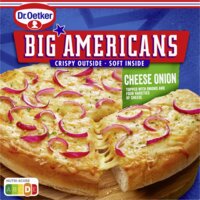 Een afbeelding van Dr. Oetker Big Americans pizza cheese onion