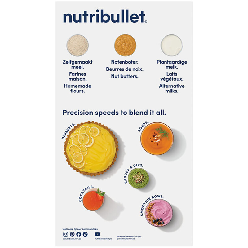 Een afbeelding van nutribullet Blender 1500 smart sense combo