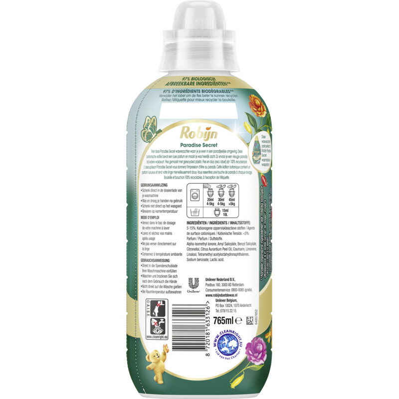 Een afbeelding van Robijn Wasverzachter paradise secret