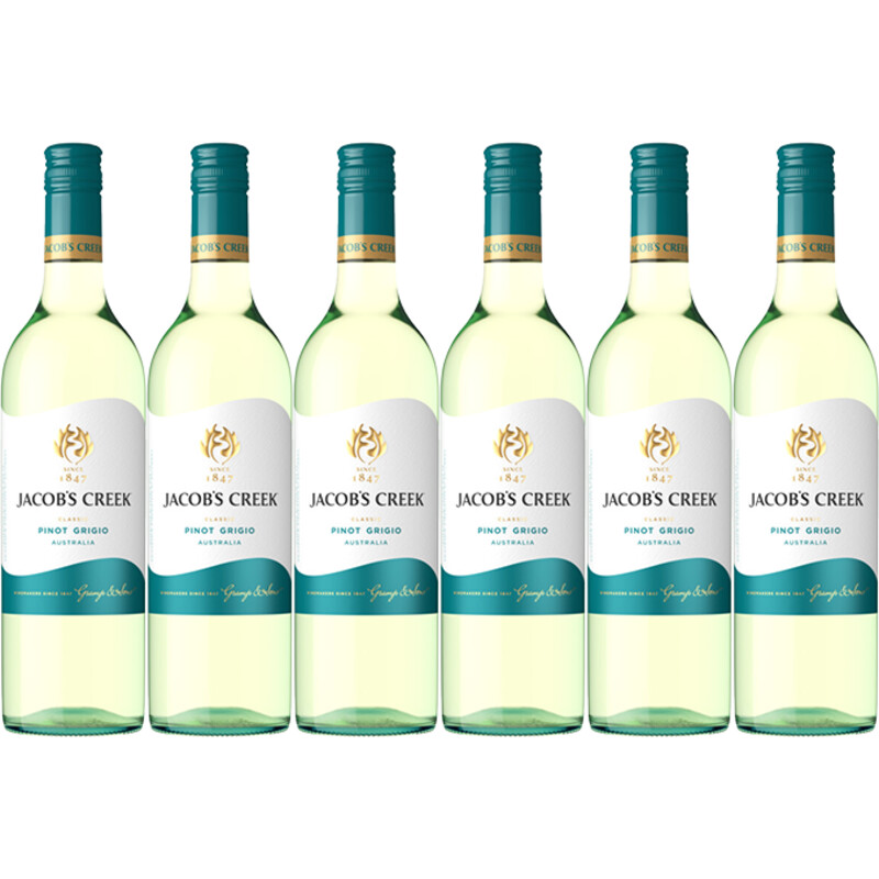 Een afbeelding van Jacob's Creek Classic pinot grigio 6 flessen