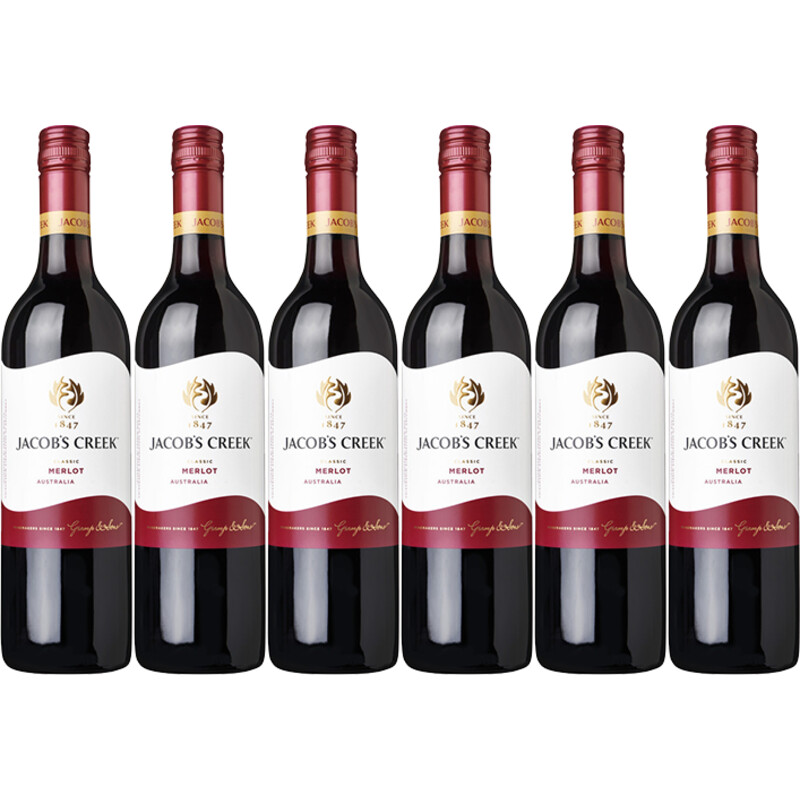 Een afbeelding van Jacob's Creek Classic merlot 6 flessen