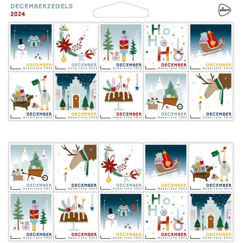 PostNL Decemberzegels 2024 reserveren Albert Heijn