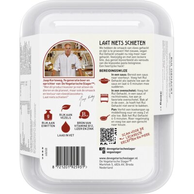 pdp-image-Vegetarische Slager Vegan rul gehackt XL