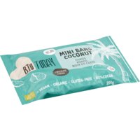 Een afbeelding van BioToday Mini bars coconut chocolate coated