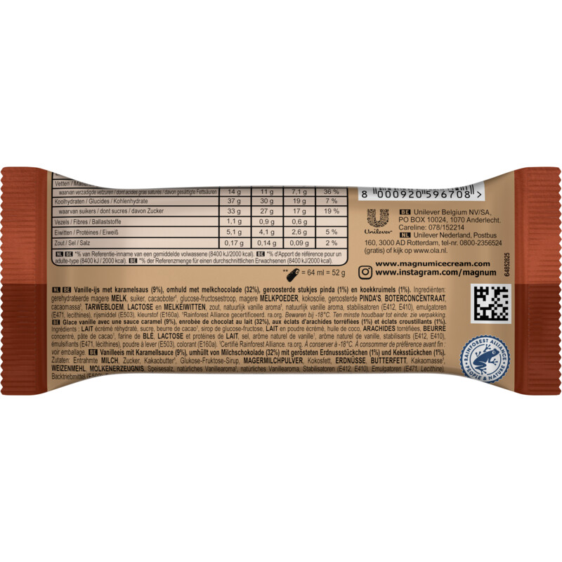 Een afbeelding van Magnum Caramel & nuts