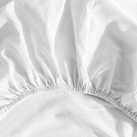 Een afbeelding van Ten Cate Katoensatijn hoeslaken - 180x200 - wit