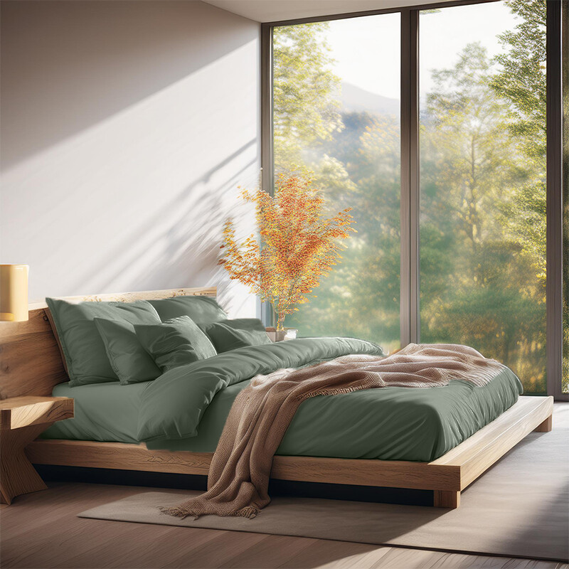 Een afbeelding van Ten Cate Dekbedovertrek 240x200/220 - groen