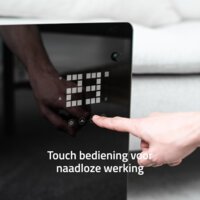 Een afbeelding van Hombli Glass panel heater - 2000W - zwart