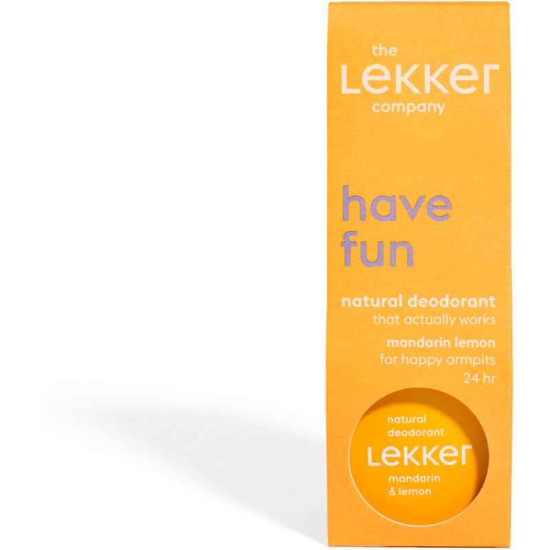 Een afbeelding van The Lekker Company Natural deodorant mandarin lemon