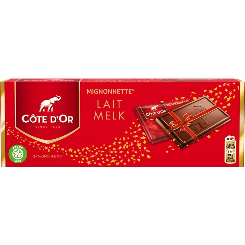 Een afbeelding van Côte d'Or Mignonnette chocolaatjes melk bel