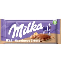 Een afbeelding van Milka Chocoladereep hazelnoot crème