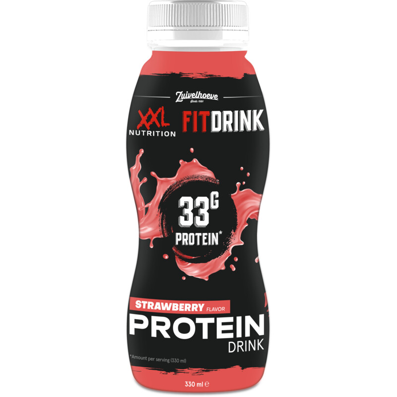 Een afbeelding van XXL Nutrition Fitdrink strawberry flavour