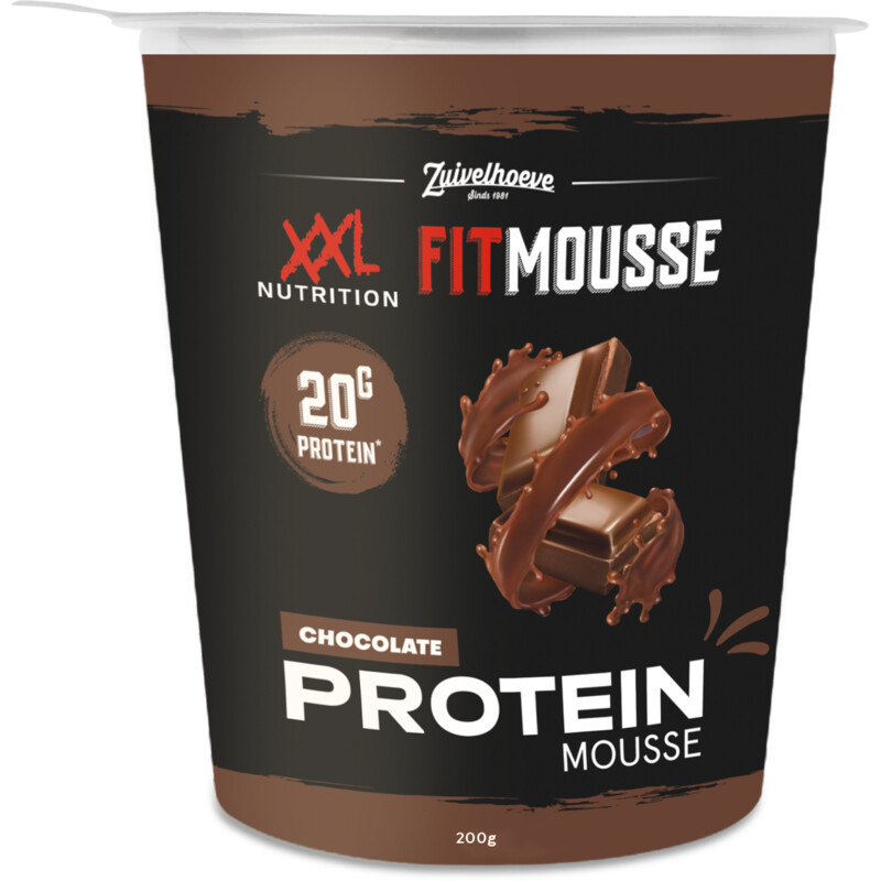 Een afbeelding van XXL Nutrition Fitmousse chocolate flavour