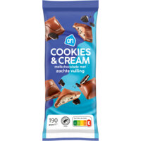 Afbeelding van Reep melkchocolade cookes & cream