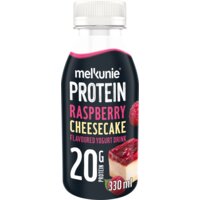 Een afbeelding van Melkunie Protein raspberry cheesecake yogurtdrink