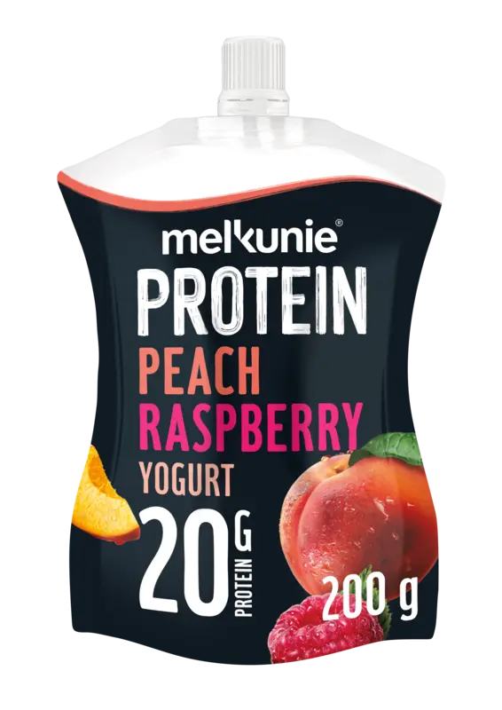 Protein yoghurt perzik framboos