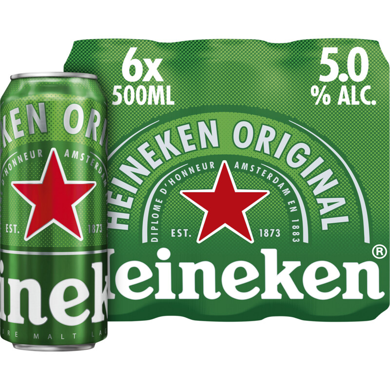 Een afbeelding van Heineken Premium pilsener 6-pack