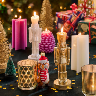 pdp-image-AH Excellent Vormkaars ster hoogglans roze